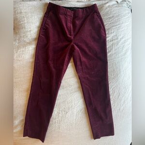 Maroon Velvet Pants